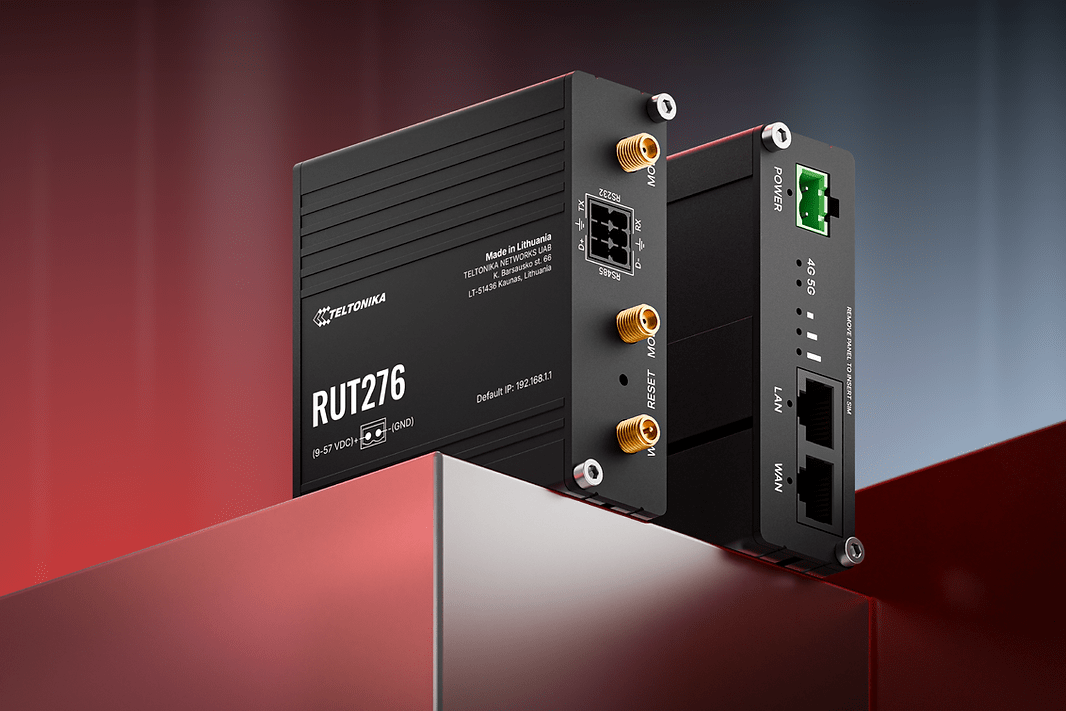 Teltonika RUT276 roteador industrial 5G Redcap