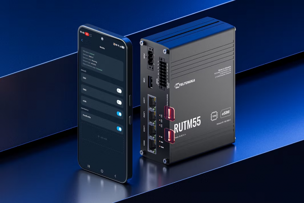 Download de perfis eSIM com o app Teltonika RutOS usando os dados móveis do telefone